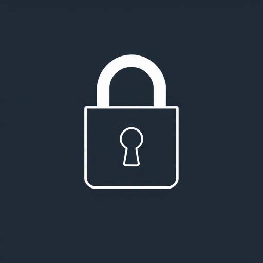 Lock icon symbolizing secure data storage