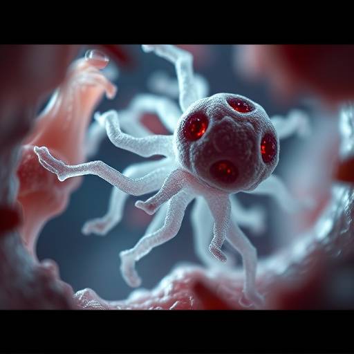 Microscopic view of a novel synthetic microbe