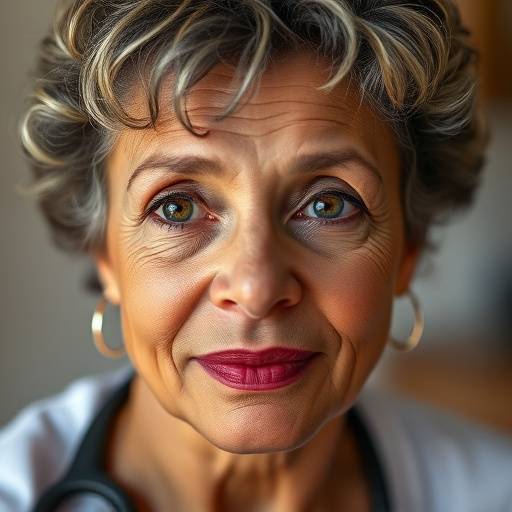 Portrait of Dr. Evelyn Reed, a woman with kind eyes and a thoughtful expression.