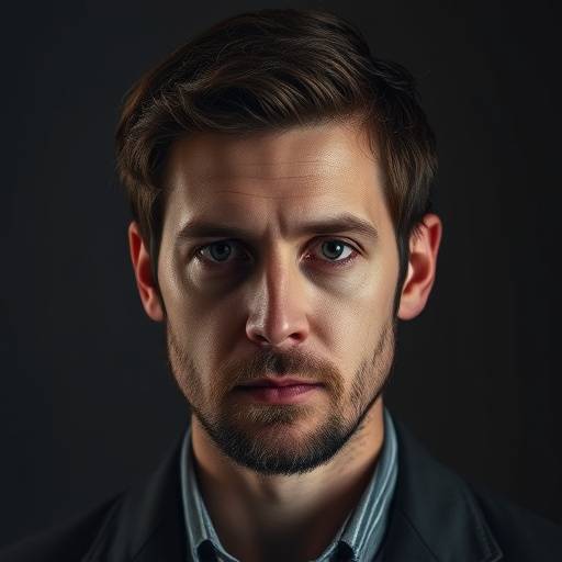 Portrait of Elias Thorne, investigative journalist