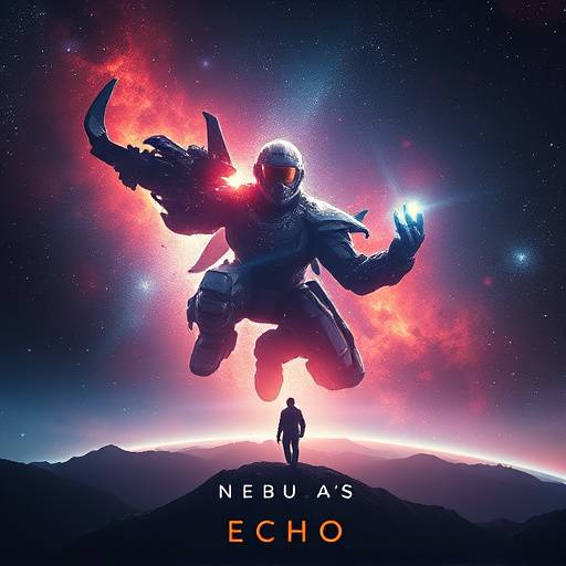 Poster for the epic space opera 'Nebula's Echo'