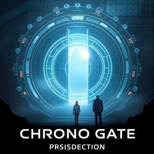 Promotional image for the sci-fi series 'Chronos Gate'